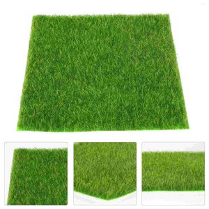 Tapis artificiel tapis Mini pelouse Micro paysage décor fée carreaux à emboîtement jardinière tapis extérieur vert gazon faux jardin