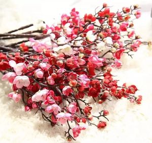 Flor de seda artificial Mini flor de cerezo Sakura para la decoración de la mesa del banquete de boda Acessorise Floral al por mayor flores falsas RRE14629