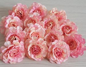 Têtes de roses artificielles en soie, fausses têtes de fleurs décoratives pour la maison, pour la maison, un mariage, une fête d'anniversaire, GA637