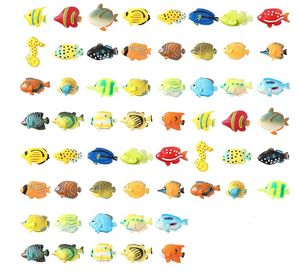 Poissons Tropicaux Artificiels Flottant Décoration pour Fish Tank Summer Party Piscine Attraper Du Poisson Jeu Faveur En Plastique Multicolore