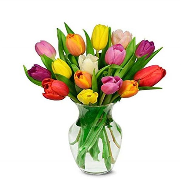 Fleurs de tulipes artificielles fausses tulipes fleur PU fleur de Latex pour la maison fête de mariage Festival décor cadeau RRA