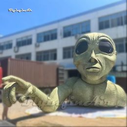 Artistieke grote helft opblaasbaar Alien Sci-Fi karaktermodel Air Blow Up E.T. Stone Statue Replica voor het decoratie van carnavalstadium