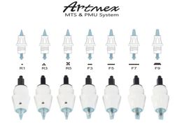 Artmex A3 V3 V6 V8 V9 aiguilles de maquillage de remplacement conseils cartouches système PMU tatouage Permanent corps Art3289349