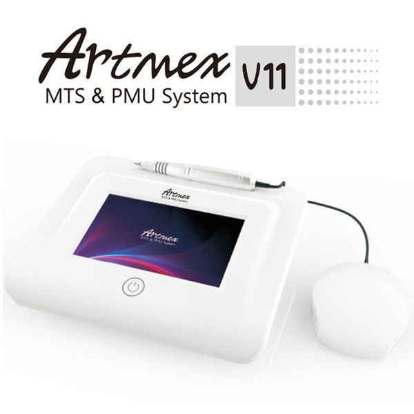 Artmex V11 kits de maquillage Permanent Pro ensemble de Machine à tatouer numérique stylo rotatif pour les yeux, les sourcils et les lèvres système MTS PMU pistolet de tatouage