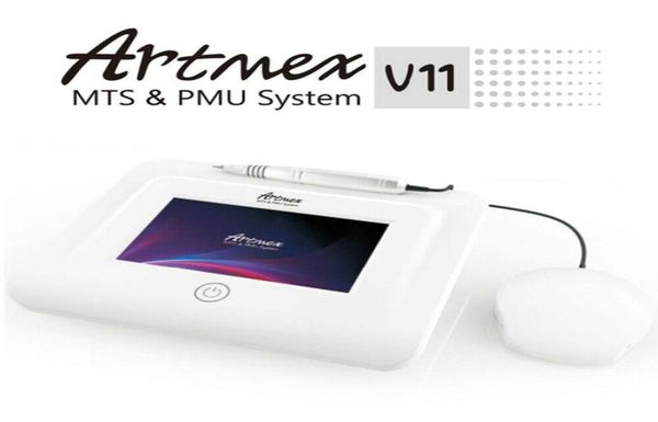 Artmex V11 Kits de machine à tatouage de maquillage permanent Pro Set Eye Brow Lip Rotary MTS System Derma Pen6417234