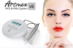 Artmex V6 MTS + PMU machine à tatouer numérique machine de maquillage permanent pour les sourcils Maquillage semi-permanent Dispositif de tatouage Tatouage DHL Livraison gratuite