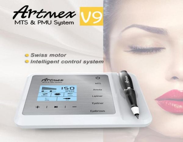Artmex V9 numérique 2 en 1 Machine de tatouage de maquillage Permanent yeux stylo rotatif MTS PMU écran tactile nouveauté 20198790172