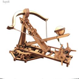 Arts et Métiers 1 18 DIY Rotatif Trébuchet Ancien Chariot Modèle Siège Voiture En Bois 3D Puzzle Modèle Besoin D'assemblage Rétro Ornements Jouet Cadeau YQ240119