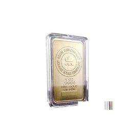 Arts and Crafts 10 PCS/Lot The Royal Canadian Mint Craft Craft PLATED 1 oz Fijn goud of pure Souvenir Blion Bar Drop Delivery Home Garden Dhizc