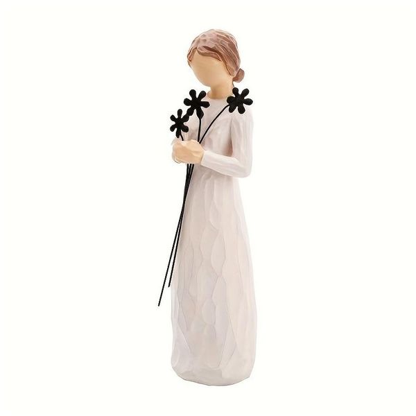 Artes y artesanías 1pc Bendición diaria Figura de ángel Estatuas Biblia de Acción de Gracias Navidad Bodas de Halloween Aniversarios Regalo para el hogar Scptur Dhnhd