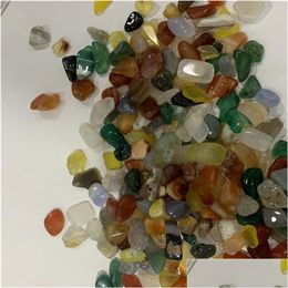 Arts And Crafts 200G Tumbled Stone Beads Bk Surtido de piedras preciosas mixtas Minerales de roca Cristal para curación de chakras Ágata natural Dic 541 R Dhqgb