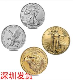 Kunst en ambachten 2022 Buitenlandse handelsmunt Statue of Liberty Commemorative Coin Commemorative Medal Coin