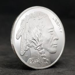 Artes y manualidades 2022 Moneda de comercio exterior Moneda conmemorativa transfronteriza Moneda de bisonte estadounidense Moneda india