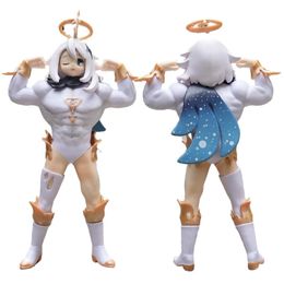 Arts et artisanat 24 cm Genshin Impact Figurine d'anime Kawaii Muscle Paimon Figurine d'action Ganyu/Keqing/Hu Tao Figurine PVC modèle à collectionner poupée jouets 231017