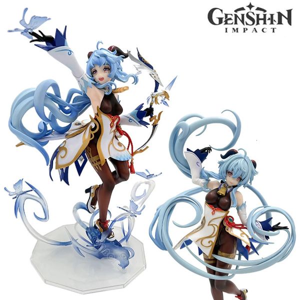 Arts and Crafts 27 cm Genshin Impact Ganyu Figura de anime Genshin Impact Klee Figura de acción Hu Tao/Keqing/Paimon Figurita Colección Modelo Muñeca Juguete 231017