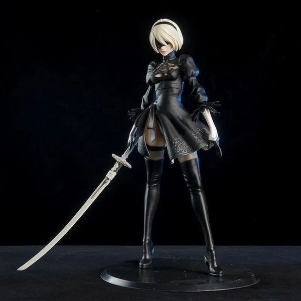 Arts and Crafts 27 cm Nier Automata 2B Figurine d'anime Yorha No.2 Type B Figurines d'action à collectionner en PVC Figurine Décorations Modèle Robot Jouet Cadeaux 231017