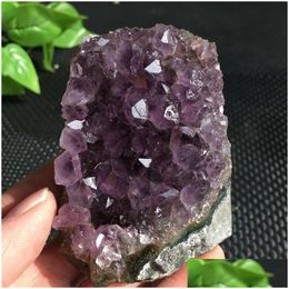 Kunsten En Ambachten 3501200G Natuurlijke Amethist Cluster Quartz Crystal Geode Specimen Healing T200117 Drop Levering Thuis Tuin Dhyqt