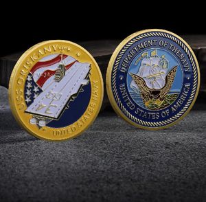 Médaille commémorative en métal peint en relief Arts and Crafts 3D pièce de défi militaire