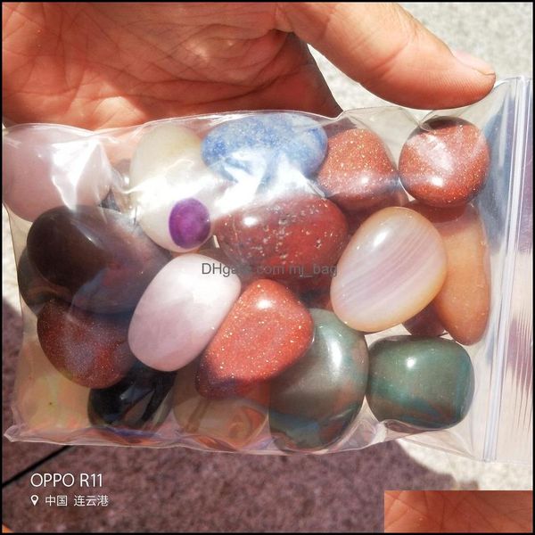 Arts et artisanat 500 G Assortiment de pierres roulées Cristal Agate Aventurine Obsidienne Jade Jaspe Guérison Reiki Chakra Po et Énergie 614 Dro Dhjko