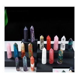 Arts And Crafts 78Cmx2Cm Pilier De Quartz Poli Rugueux Art Ornements Energy Stone Wand Healing Gemstone Tower Natural Crystal Point D Ottcb