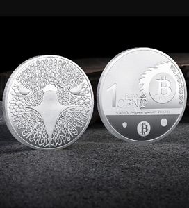 Arts and Crafts American Eagle Bitcoin 3D reliëf metalen herdenkingsmedaille, productie van virtuele badges en andere emblemen