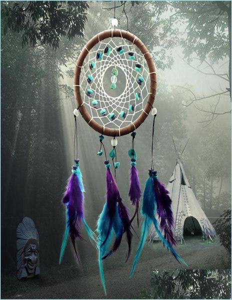 Arts et artisanat Arts et artisanat Imitation antique entière Enchante Forest Dreamcatcher Gift Handmade Dream Catcher Net avec Fe1994942