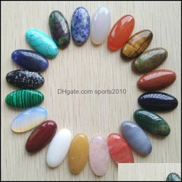 Kunst- en ambachten kunst geschenken huizentuin diverse natuursteen ovale vorm cabochons kralen voor sieraden accessoires makin dhys7