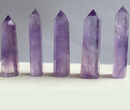 Arts and Crafts Arts, Gifts Home Garden Natural Purple Crystal Quartz Tower Point Obelisk Wand Healing 5cm 6 cm 7cm Drop levering 2021 5mvk