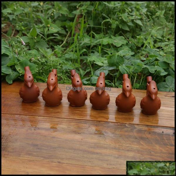 Artes e Ofícios Artes Presentes Casa Jardim Apito de Aves Aquáticas Vintage Apitos de Cerâmica Argila Ocarina Toutinegra Canção Chirps Crianças Brinquedos de Banho S