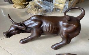 Artes y manualidades Big Wall Street Bronze Fierce Bull Statue 13 cm 512 pulgadas6536320