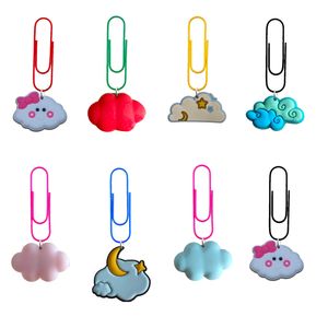 Arts and Crafts Cloud Cartoon Clips Paper Funny for School Office Supply Student Papeterie Metal Bookmark SILE Bookmarks Dispenser Me Otlwe