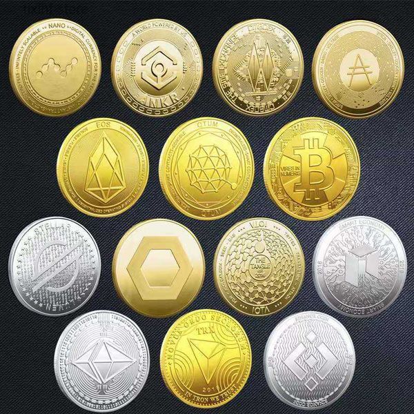 Fabricantes de monedas conmemorativas de artesanías como Bitcoin Ada Coin Monroe Coin y otras monedas virtuales T240306