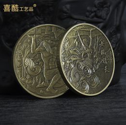 Kunst- en ambachten herdenkingsmunt van de oude Chinese mythologie Nuwa Pan Antique Relief Coin