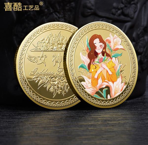 Moneda conmemorativa de Artes y Oficios de la medalla conmemorativa del festival tradicional chino del Día de la Diosa del 8 de marzo