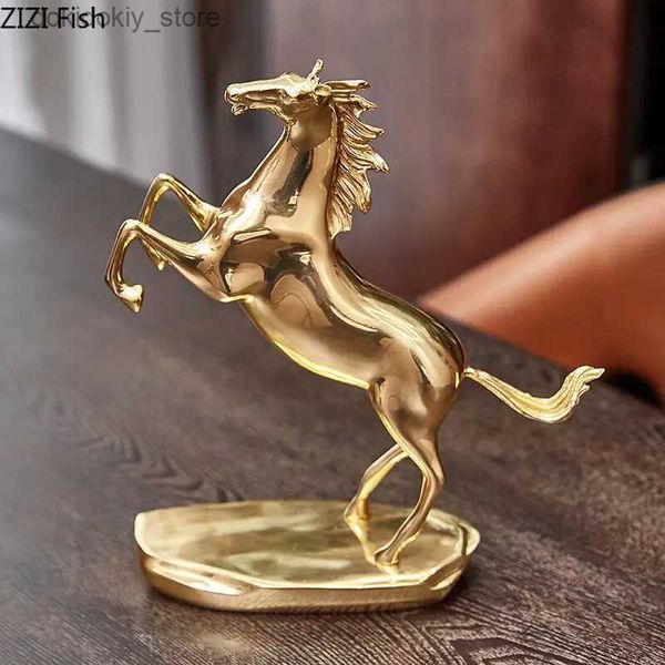 Arts et artisanat Créativité Horse Statue Decoration Olden Horse Copper Copper Simulation MAINMATE