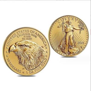 Artes y artesanías, monedas conmemorativas transfronterizas europeas y americanas coleccionables Eagle Ocean