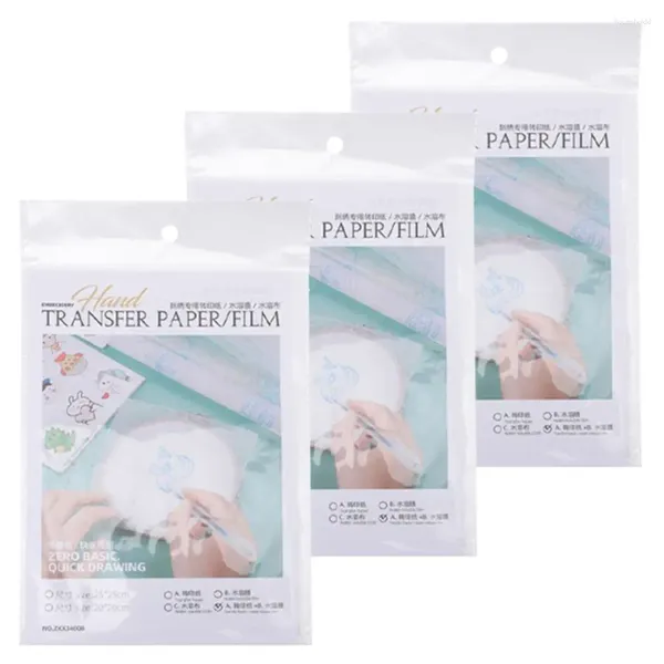 Papier de transfert pour broderie, Arts et artisanat, fournitures de point de croix, Film soluble dans l'eau, frottement de tissu fait à la main