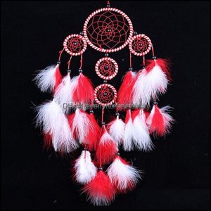 Arts Et Artisanat Double Couleurs Dream Catcher Campana Cadeaux Ornements Maison Décoration Extérieure Pendentif Carillons Éoliens Soutien Drop Homeindustry Dh5Ao