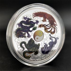 Arts and Crafts Dragon et Phoenix Coins