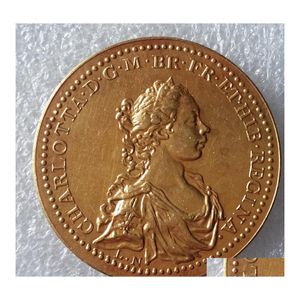 Artes y Oficios Inglaterra Medalla 1761 Grande Bretagne Couronnement Charlotte De Mecklemburg Promoción Precio de fábrica Nice Home Accessori Dhkyn