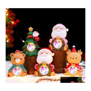 Kunst- en ambacht Factory outlet Night Light Merry Christmas Surprise Blind Box Luminous Slaapkamer Sfeer Decoratieve ornamenten Drop Dherx