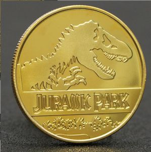 Kunst- en ambachten Golden vergulde herdenkingsmunt van dinosaurussen in Jurassic Park van de Verenigde Staten