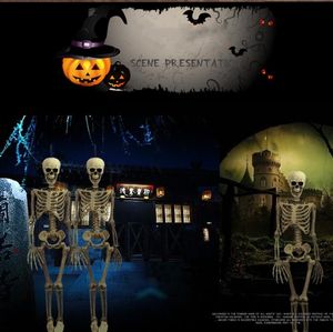 Décoration de maison fantôme d'horreur d'halloween, Simulation de tête de crâne, squelette, accessoire de tour fantôme, décoration de Bar effrayante, Arts et artisanat