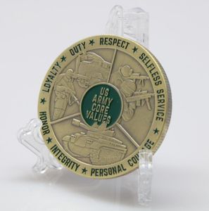 Pièce de monnaie de tireur d'élite d'honneur des arts et de l'artisanat, pièce de monnaie de réservoir en bronze plaqué