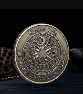 Arts and Crafts Lucky Feng Shui Coin Constellation Oude Bronzen Herdenkingsmunt Badge