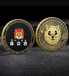 Arts and Crafts Metalen herdenkingsmedaille Dogecoin virtuele medaille nieuwe shib brandhout hond munt uitdaging munt