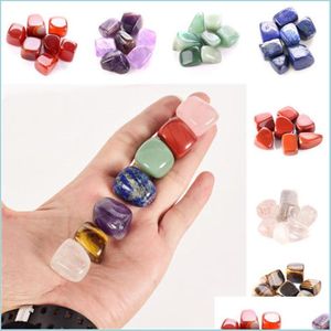 Arts and Crafts Natural Crystal Chakra Stone 7 % Set Stones Palm Reiki Healing Crystals Gemstones Home Decoratie Accessoires Drop DHBSV