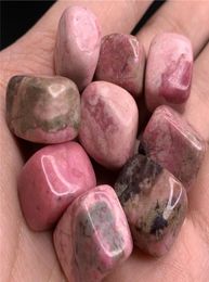 Arts and Crafts Natural Rhodonite Squar Cube Cumpling Stone Hermosa piedra preciosa Pulida Cristal Hesingsize 15 30 mm NSU7W HAE6368654