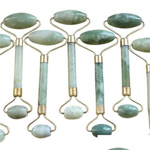 Arts et artisanat Naturel Tumbled Chakra Rose Quartz Sculpté Beauté Rouleau Facial Massor Stick Jade Mastumbled Drop Livraison Maison Jardin Dh4Cp