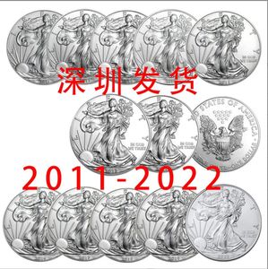 Arts and Crafts Nouveau 2022 Spot US 2011-2022 Eagle Ocean Coin Silver Coin